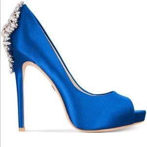 Badgely Mishka Blue Heels